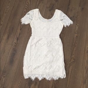 Lace Fringe Gap Dress